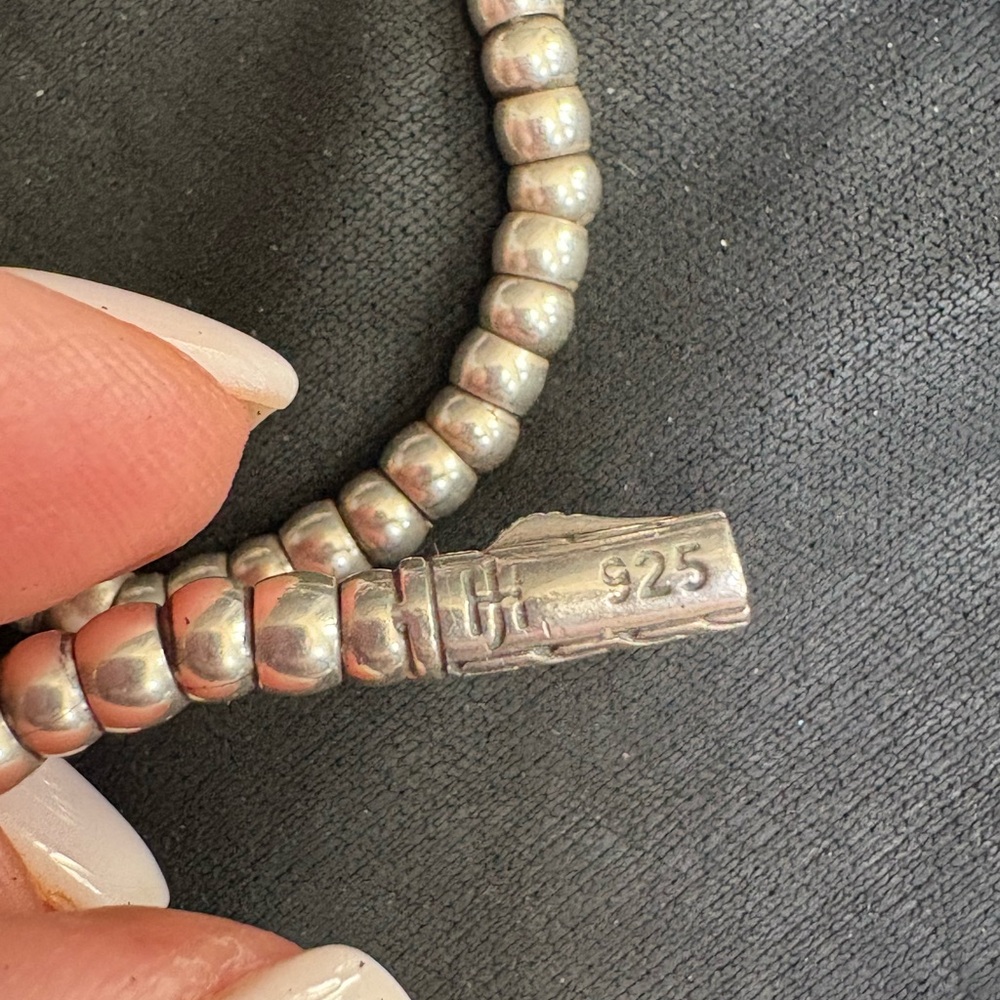 John Hardy Silver Beaded necklace. - Picture 5 of 8